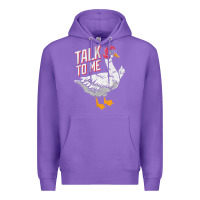 Purple Talk To Me- Funny Goose Tee- Funny Goose Gifts Premium Premium Hoodie - minhPixels