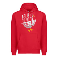 Red Talk To Me- Funny Goose Tee- Funny Goose Gifts Premium Premium Hoodie - minhPixels