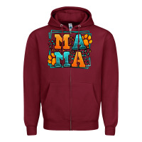 Burgundy Cat dog mama Mother's Day Zipper Hoodie - LillyAllenDesigns