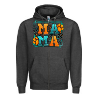 Charcoal Heather Cat dog mama Mother's Day Zipper Hoodie - LillyAllenDesigns