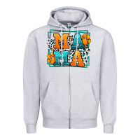 Heather Grey Cat dog mama Mother's Day Zipper Hoodie - LillyAllenDesigns