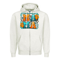 Oatmeal Heather Cat dog mama Mother's Day Zipper Hoodie - LillyAllenDesigns