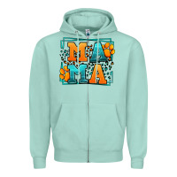 Seafoam Cat dog mama Mother's Day Zipper Hoodie - LillyAllenDesigns