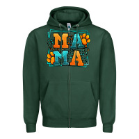 Sports Green Cat dog mama Mother's Day Zipper Hoodie - LillyAllenDesigns
