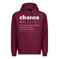 Burgundy Chonce Definition We Took A Chonce Risk Lover Gift Premium Hoodie - minhPixels