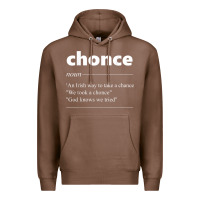 Chestnut Chonce Definition We Took A Chonce Risk Lover Gift Premium Hoodie - minhPixels