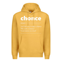 Mustard Chonce Definition We Took A Chonce Risk Lover Gift Premium Hoodie - minhPixels