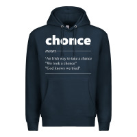 Navy Chonce Definition We Took A Chonce Risk Lover Gift Premium Hoodie - minhPixels