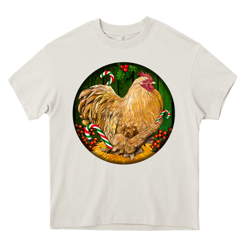 Cochin Rooster Christmas Heavy Core Tee by LillyAllenDesigns | Teevron