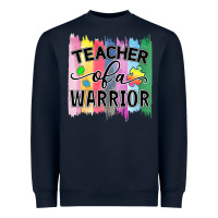 Navy Teacher of a warrior Heavyweight Sweatshirt - CowhideDigitalArt