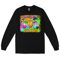 Black Loaded Tea Junkie Long Sleeve Tee - Jasminsmagicworld
