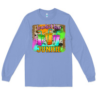 Colony Blue Loaded Tea Junkie Long Sleeve Tee - Jasminsmagicworld