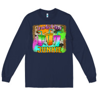 Navy Loaded Tea Junkie Long Sleeve Tee - Jasminsmagicworld