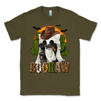 Army Green Boohaw Western Classic Tee - texasbilliewilder
