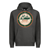 Charcoal Heather Glacier National Park Premium Hoodie - minhPixels