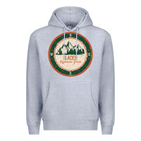 Heather Grey Glacier National Park Premium Hoodie - minhPixels