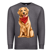 Charcoal Heather golden retriever Premium Sweatshirt - Artiststas