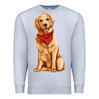 Heather Grey golden retriever Premium Sweatshirt - Artiststas