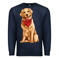 Navy golden retriever Premium Sweatshirt - Artiststas