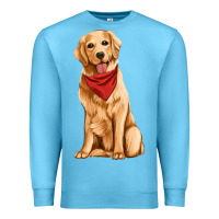 Ocean Blue golden retriever Premium Sweatshirt - Artiststas