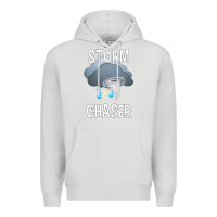 Dove Grey Kids Storm Chaser Boys Storm Hunter Tornado Gift Premium Hoodie - minhPixels