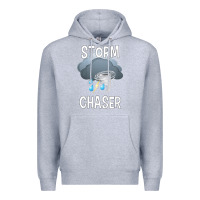 Heather Grey Kids Storm Chaser Boys Storm Hunter Tornado Gift Premium Hoodie - minhPixels