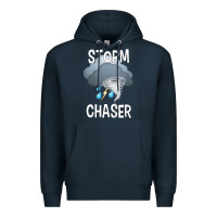 Navy Kids Storm Chaser Boys Storm Hunter Tornado Gift Premium Hoodie - minhPixels
