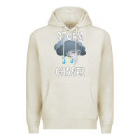 Oatmeal Heather Kids Storm Chaser Boys Storm Hunter Tornado Gift Premium Hoodie - minhPixels