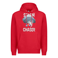 Red Kids Storm Chaser Boys Storm Hunter Tornado Gift Premium Hoodie - minhPixels