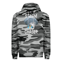 Slate Camo Kids Storm Chaser Boys Storm Hunter Tornado Gift Premium Hoodie - minhPixels