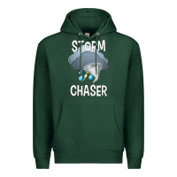 Sports Green Kids Storm Chaser Boys Storm Hunter Tornado Gift Premium Hoodie - minhPixels