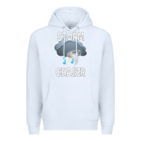 White Kids Storm Chaser Boys Storm Hunter Tornado Gift Premium Hoodie - minhPixels