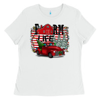 White Farm Life Christmas Ladies Tee - Bettercallsaul