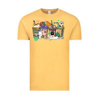 Cat Coffee Cups Vintage Tee | Teevron