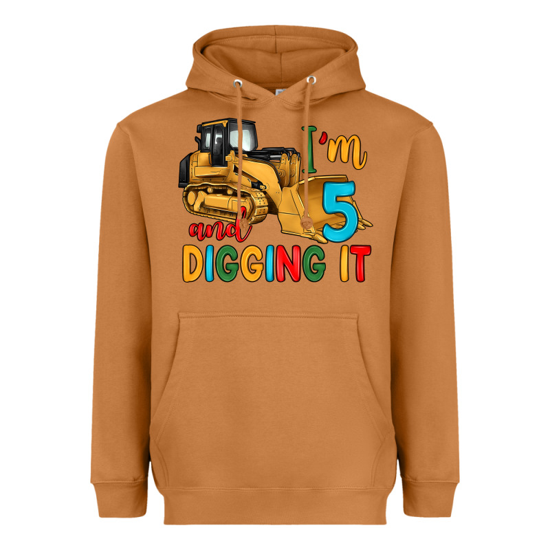 I'm 5 And Digging It Heavyweight Hoodie by Artiststas | Teevron