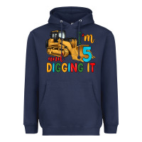 Navy i'm 5 and digging it Heavyweight Hoodie - Artiststas