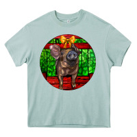 Arona christmas pig Heavy Core Tee - LillyAllenDesigns
