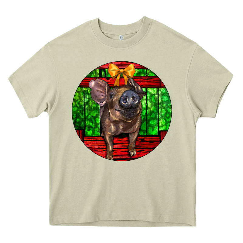Christmas Pig Heavy Core Tee by LillyAllenDesigns | Teevron