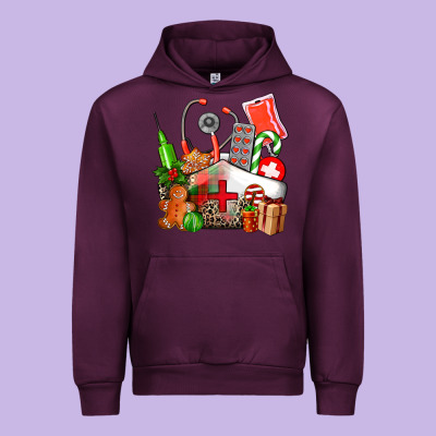 Nurse  And Christmas Urban Hoodie Designed By Adodesignshop
