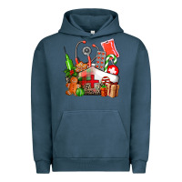 Pigment Midnight Navy nurse  and christmas Urban Hoodie - AdoDesignShop