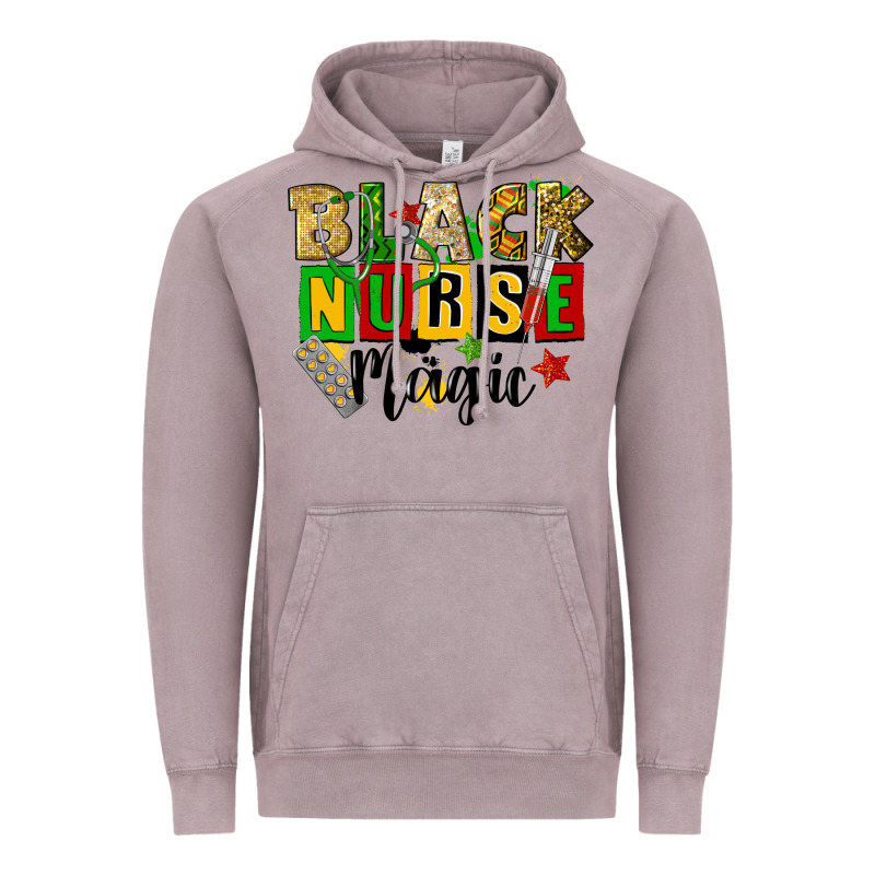 Black Nurse Magic Juneteenth Vintage Hoodie by CowGirlArtShop | Teevron