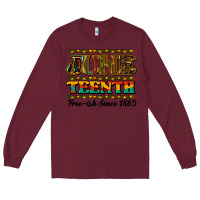 Burgundy Juneteenth Long Sleeve Tee - HowdyJamesFarm