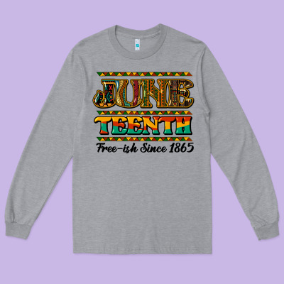 Juneteenth Long Sleeve Tee Designed By Howdyjamesfarm