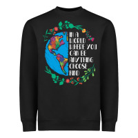 Black Autism Awareness Kindness Puzzle Earth Heavyweight Sweatshirt - CowhideDigitalArt