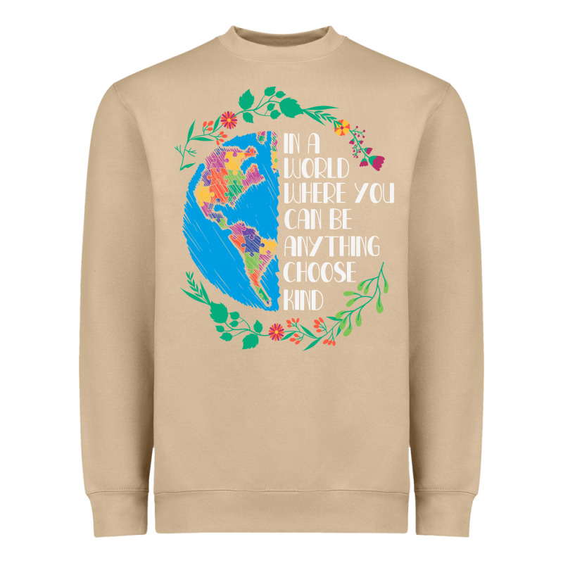 Autism Awareness Kindness Puzzle Earth Heavyweight Sweatshirt by CowhideDigitalArt | Teevron
