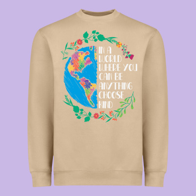 Autism Awareness Kindness Puzzle Earth Heavyweight Sweatshirt Designed By Cowhidedigitalart