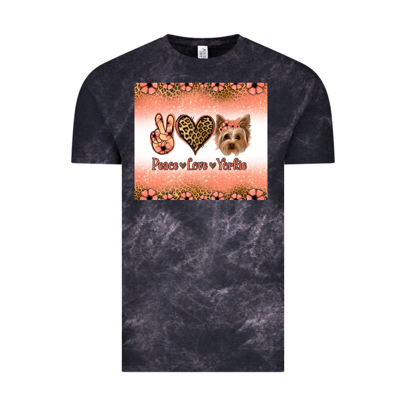 Peace Love Yorkie Vintage Tee by Jasminsmagicworld | Teevron