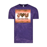 Cloud Purple peace love yorkie Vintage Tee - Jasminsmagicworld