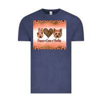 Vintage Denim peace love yorkie Vintage Tee - Jasminsmagicworld