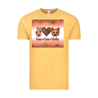 Vintage Mustard peace love yorkie Vintage Tee - Jasminsmagicworld